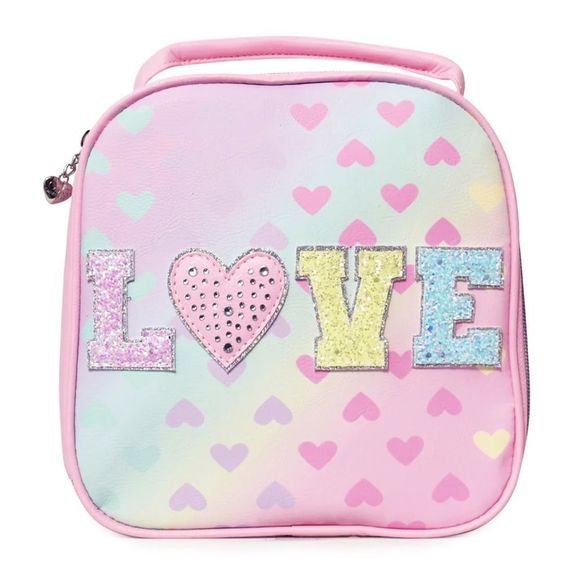Miss Gwen’s OMG Accessories Other - Miss Gwen’s OMG Accessories Cotton Candy Ombre Heart LOVE Insulated Lunch Bag